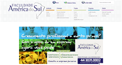 Desktop Screenshot of americadosul.edu.br