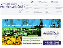 Tablet Screenshot of americadosul.edu.br